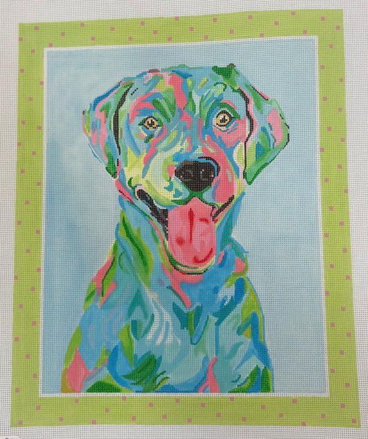Multicolor Dog w/Polka Dots