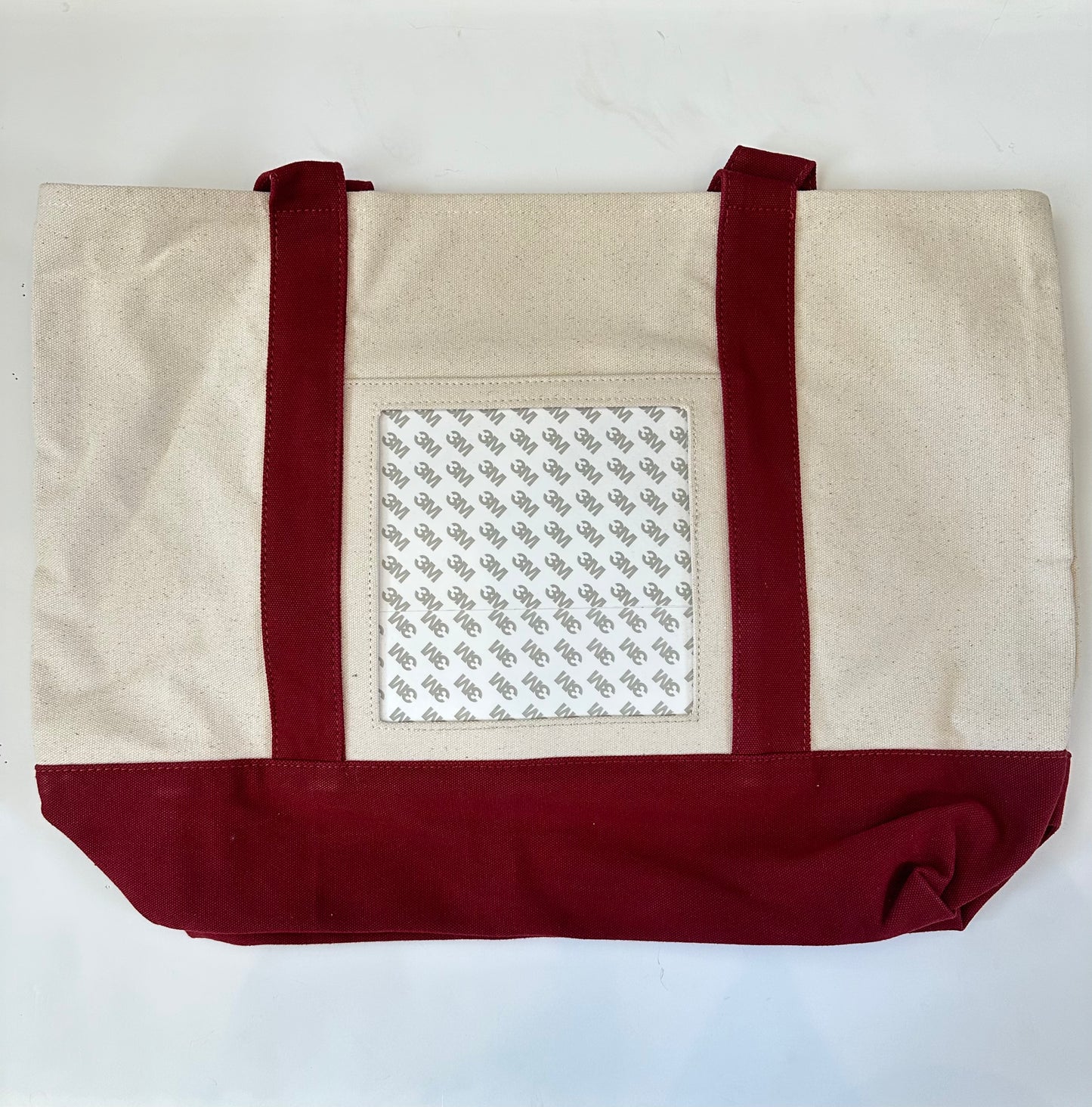 Canvas Tote Insert Bag- Cranberry