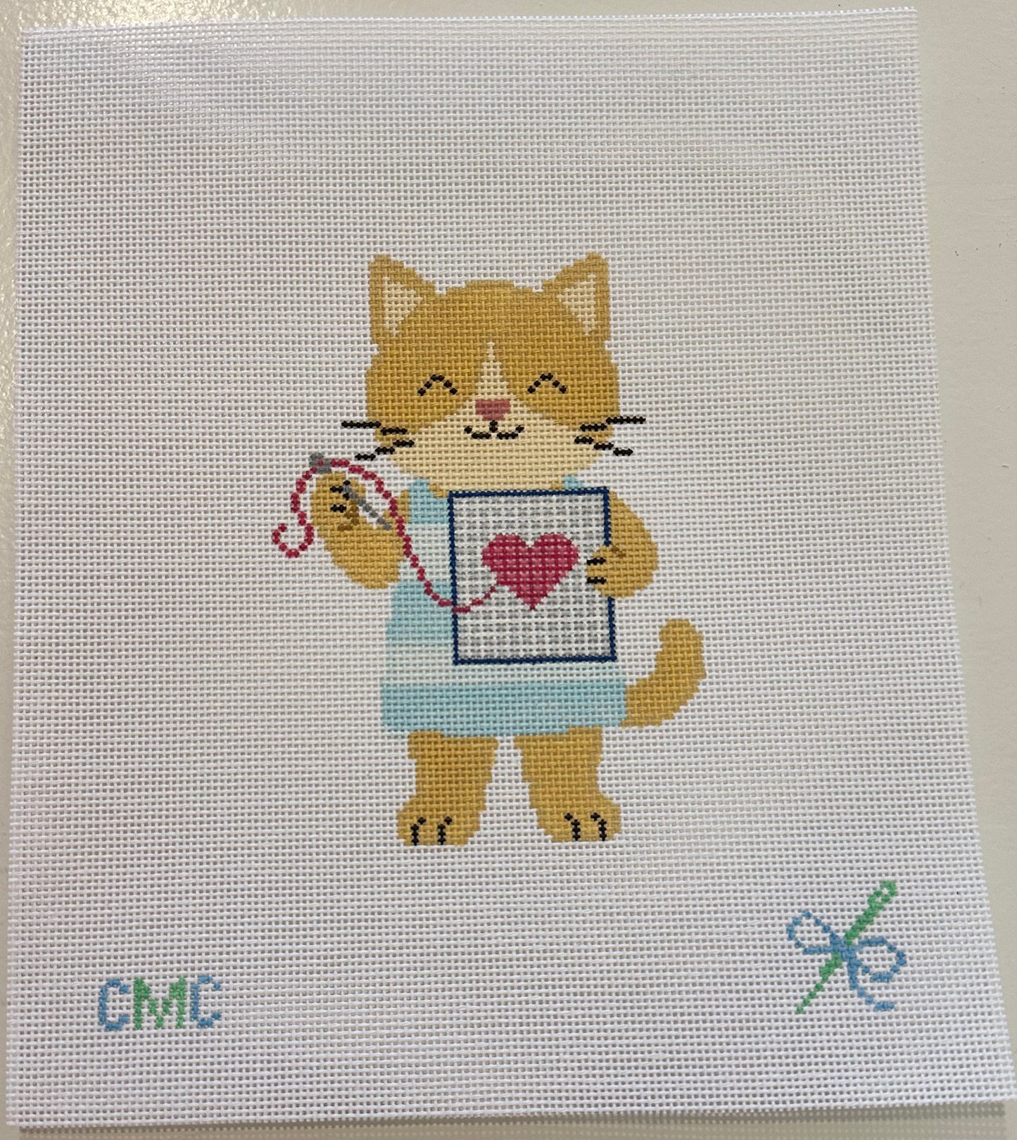 Nellie the Needlepointing Kitty
