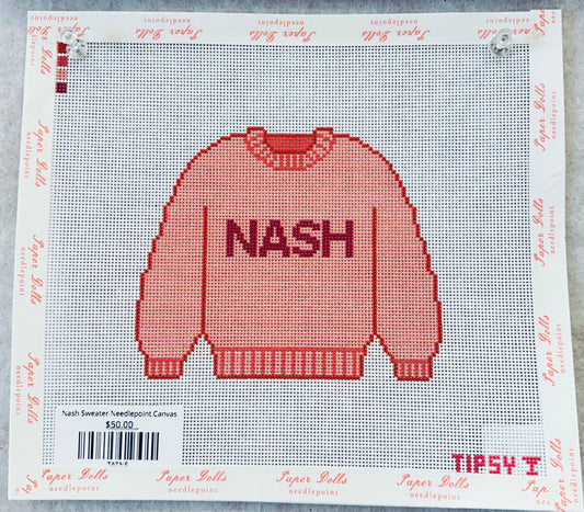 Nash Sweater Needlepoint Canvas