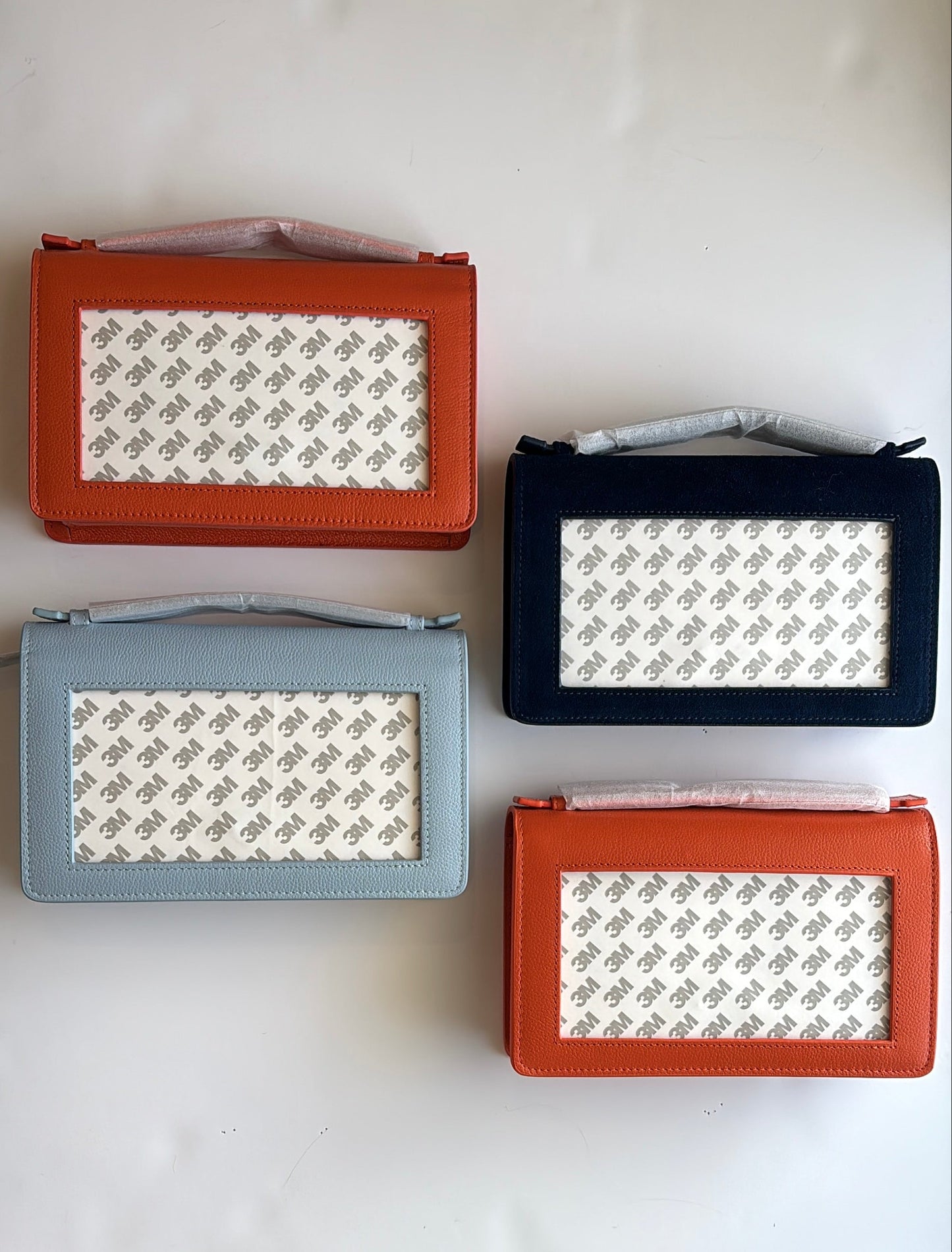 Rachel Barri Small Leather Clutch - Navy Suede